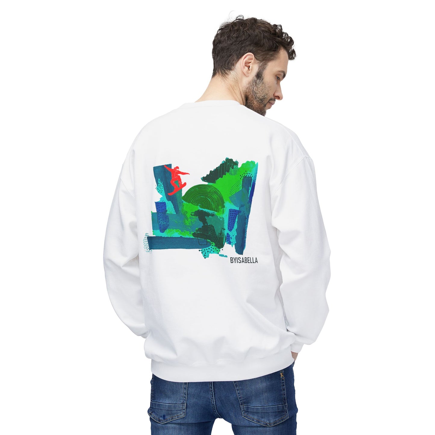 'Deep' Ski Club unisex boarder sweatshirt
