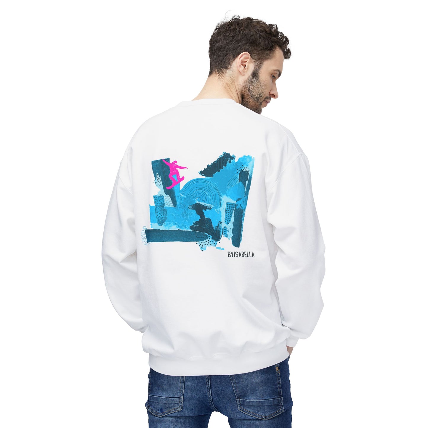 'Azure' Ski Club unisex boarder sweatshirt