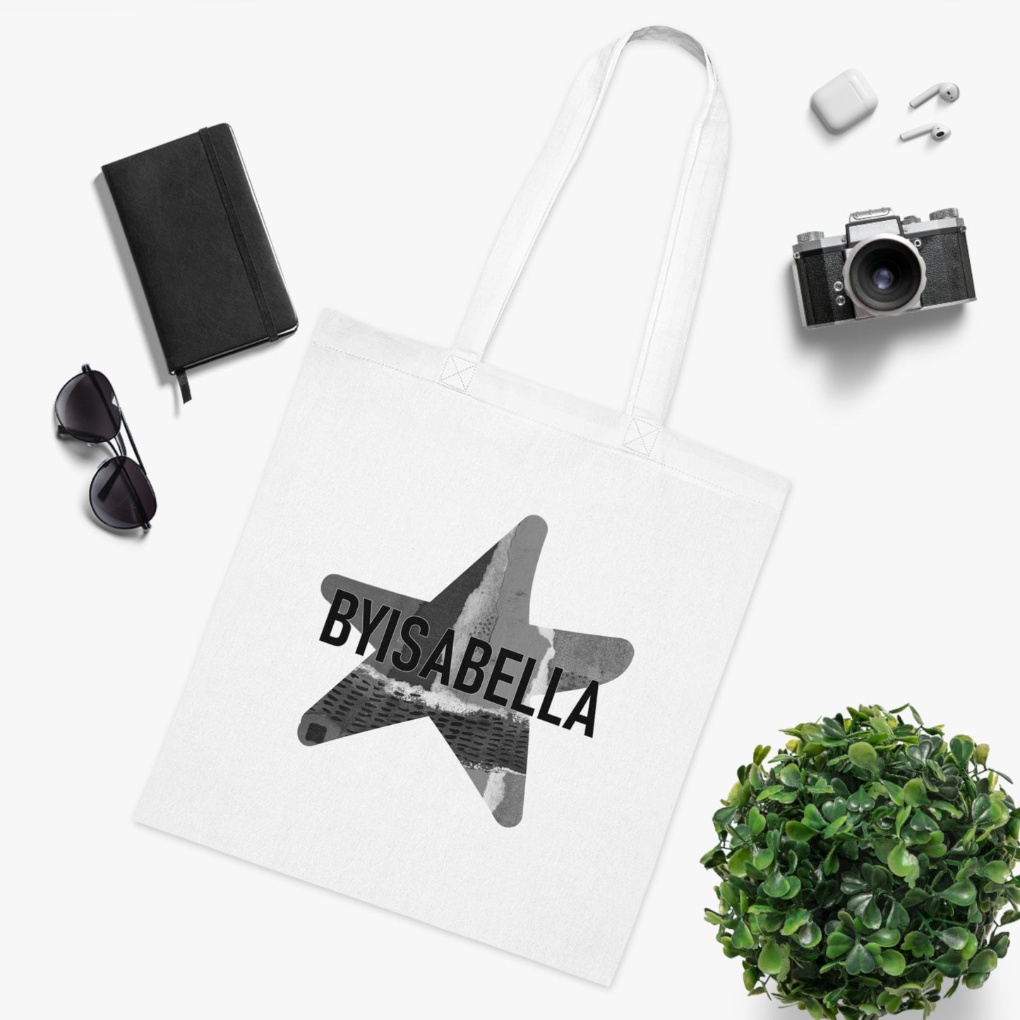 'Mono' Logo Cotton Tote