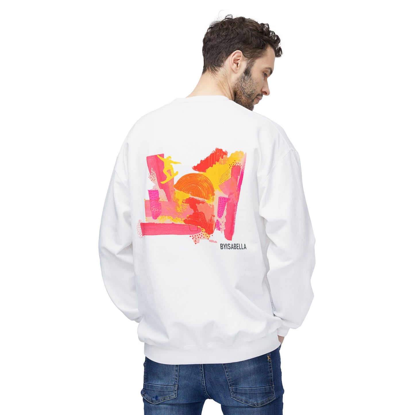 'Sherbet' Ski Club unisex boarder sweatshirt