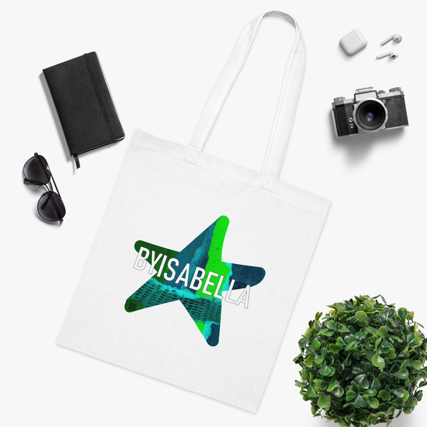 'Deep' Logo Cotton Tote