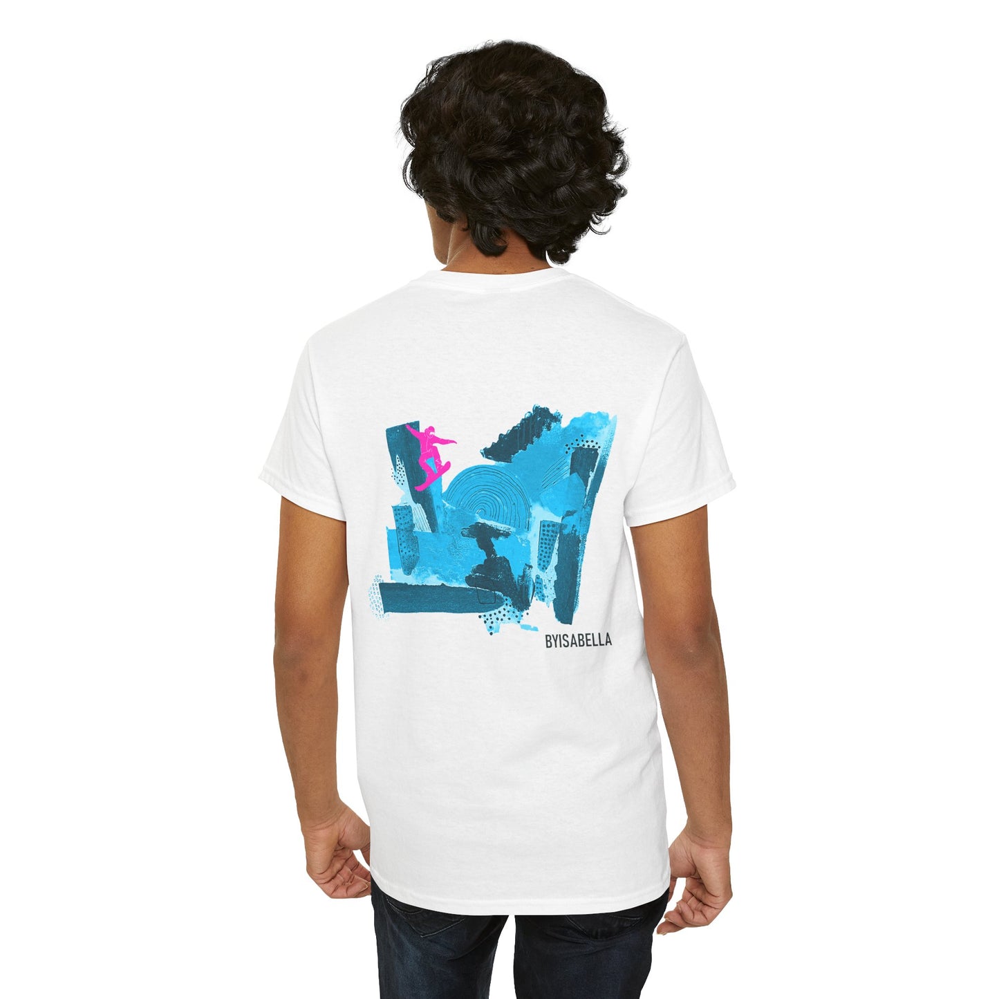 'Azure' Ski Club unisex classic tee - boarder
