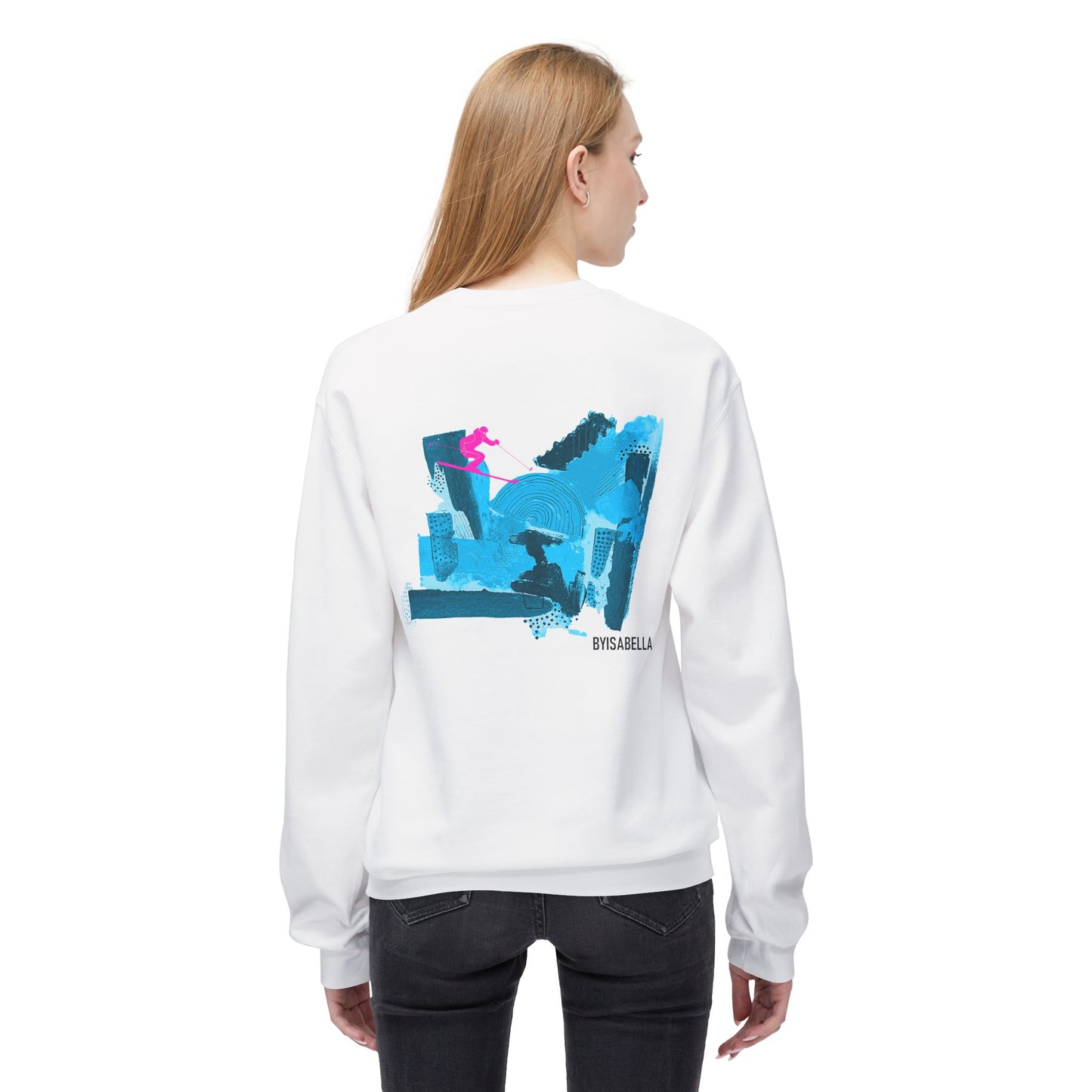 'Azure' Ski Club unisex skier sweatshirt