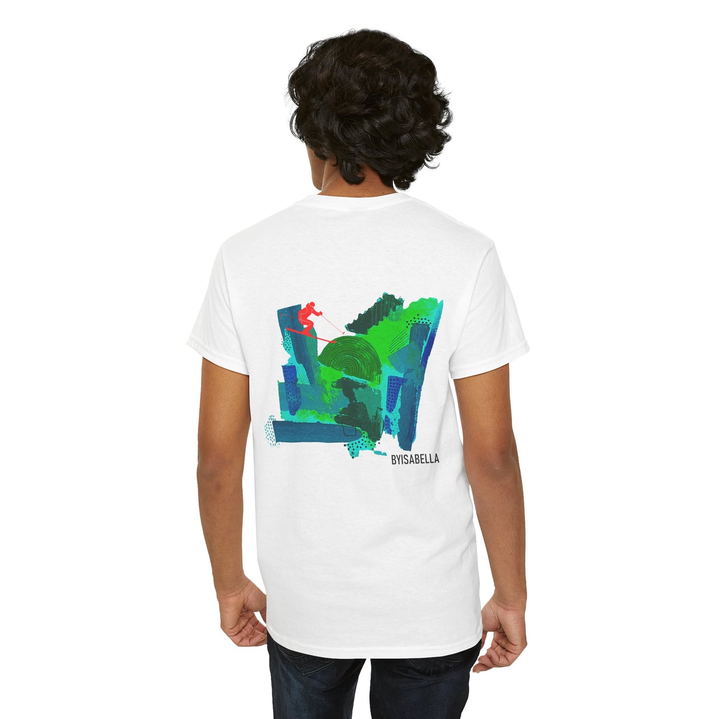 'Deep' Ski Club unisex classic tee - skier