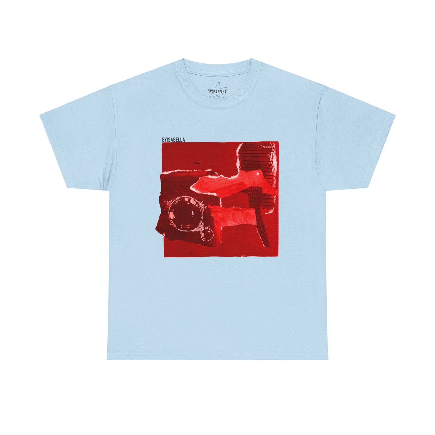 A classic unisex T-Shirt with hot red byisabella No.3 design