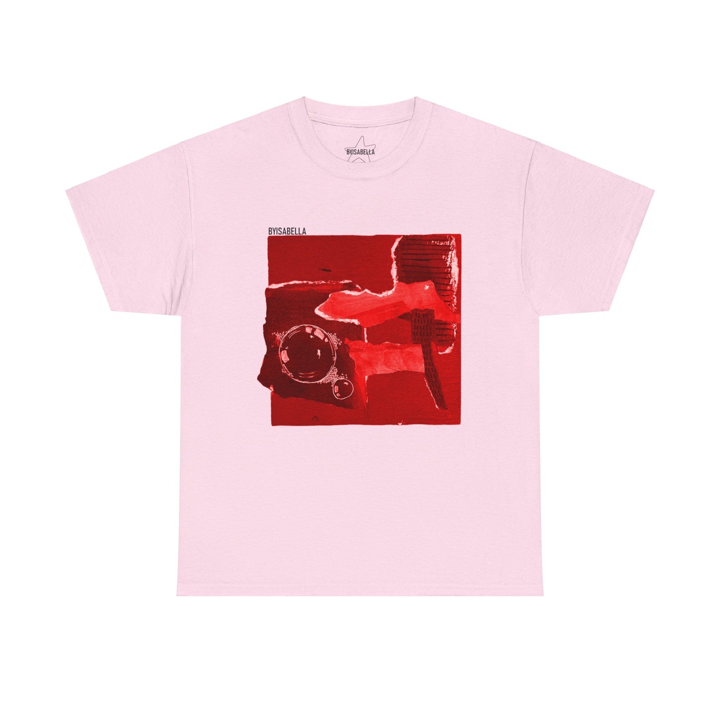 A classic unisex T-Shirt with hot red byisabella No.3 design
