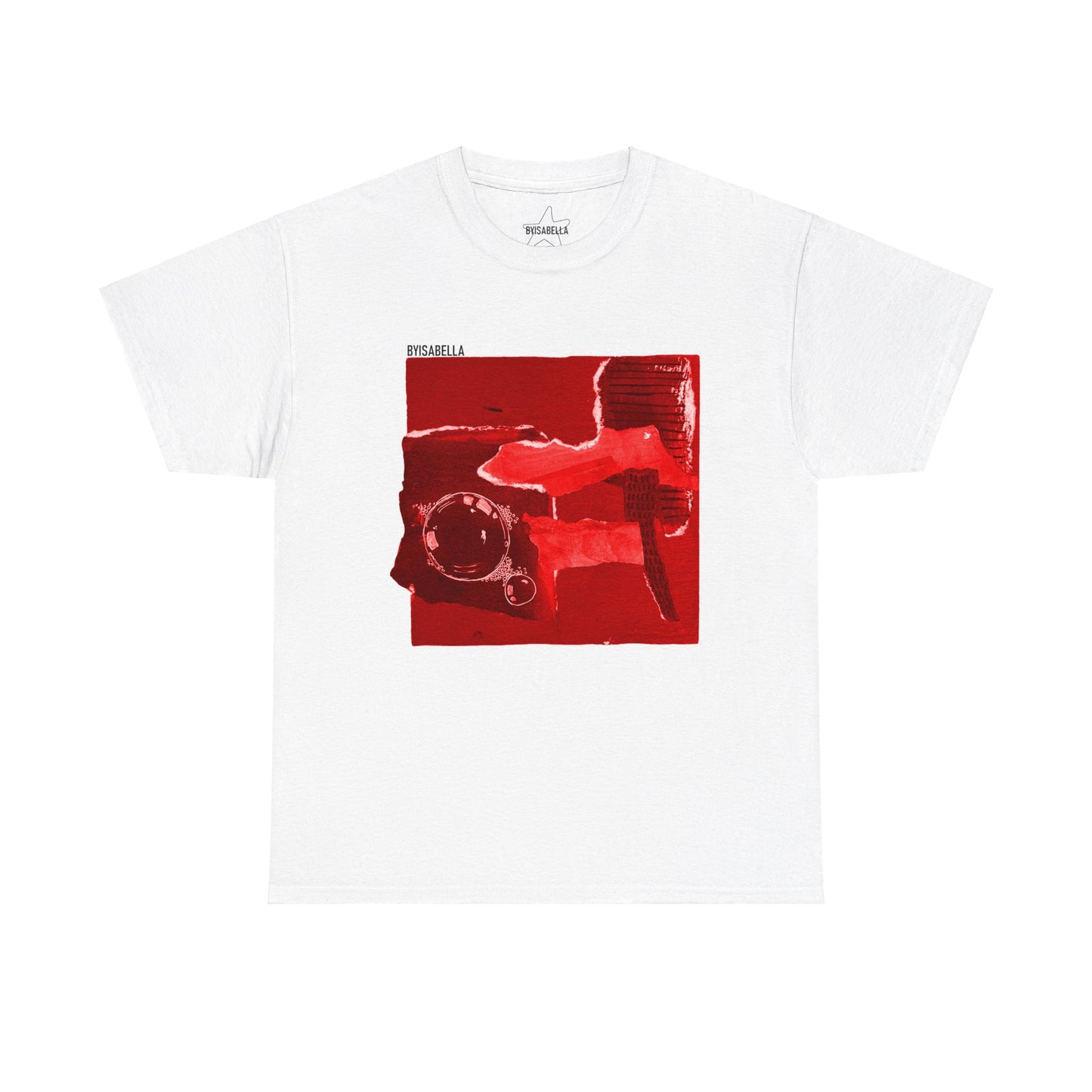 A classic unisex T-Shirt with hot red byisabella No.3 design