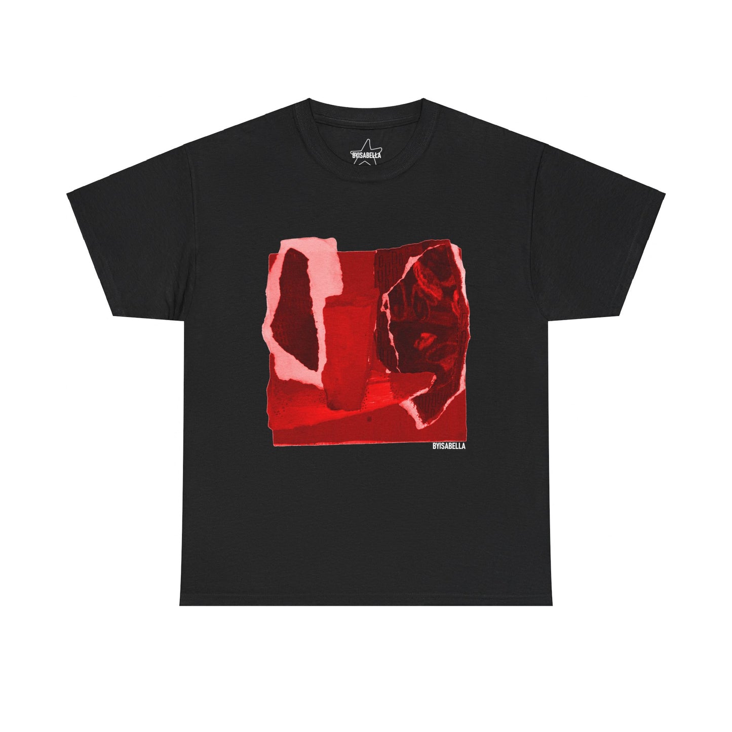 A classic unisex T-Shirt with hot red byisabella No.7 design