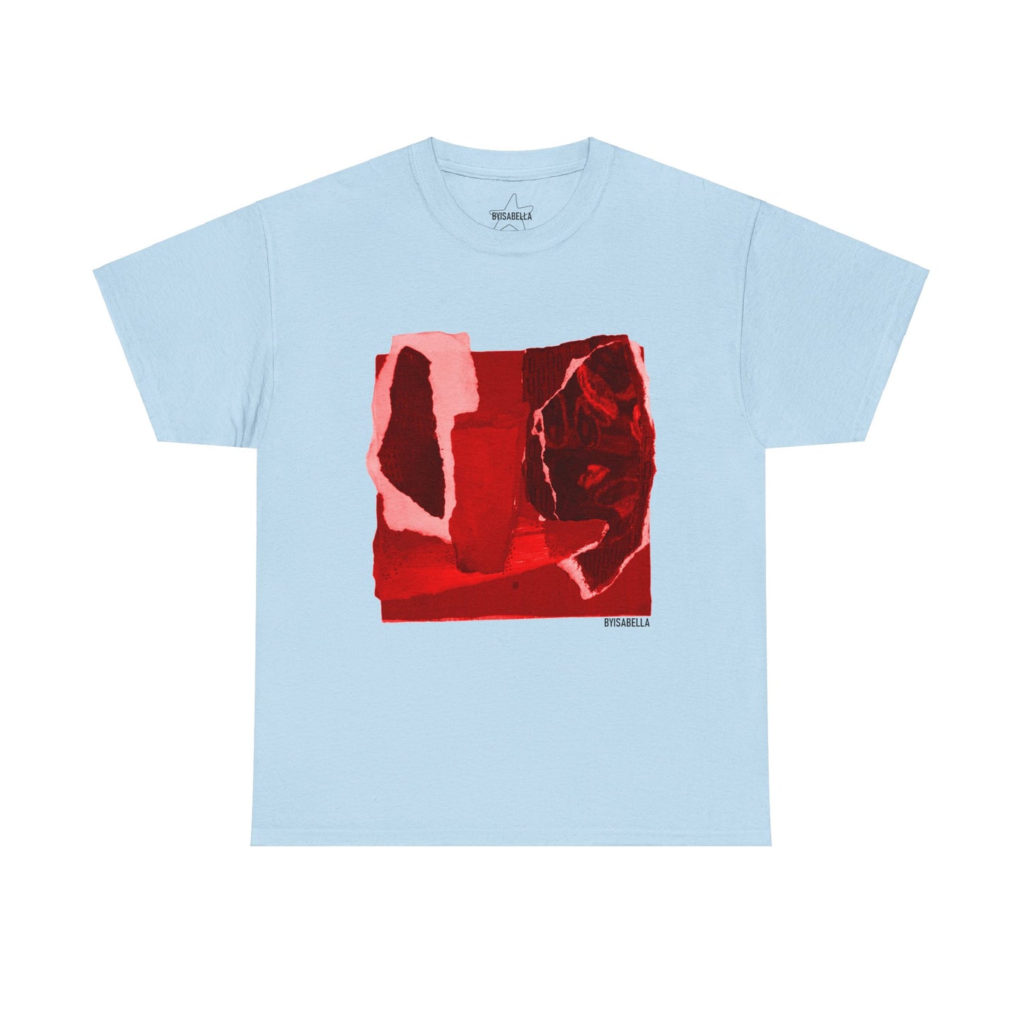 A classic unisex T-Shirt with hot red byisabella No.7 design
