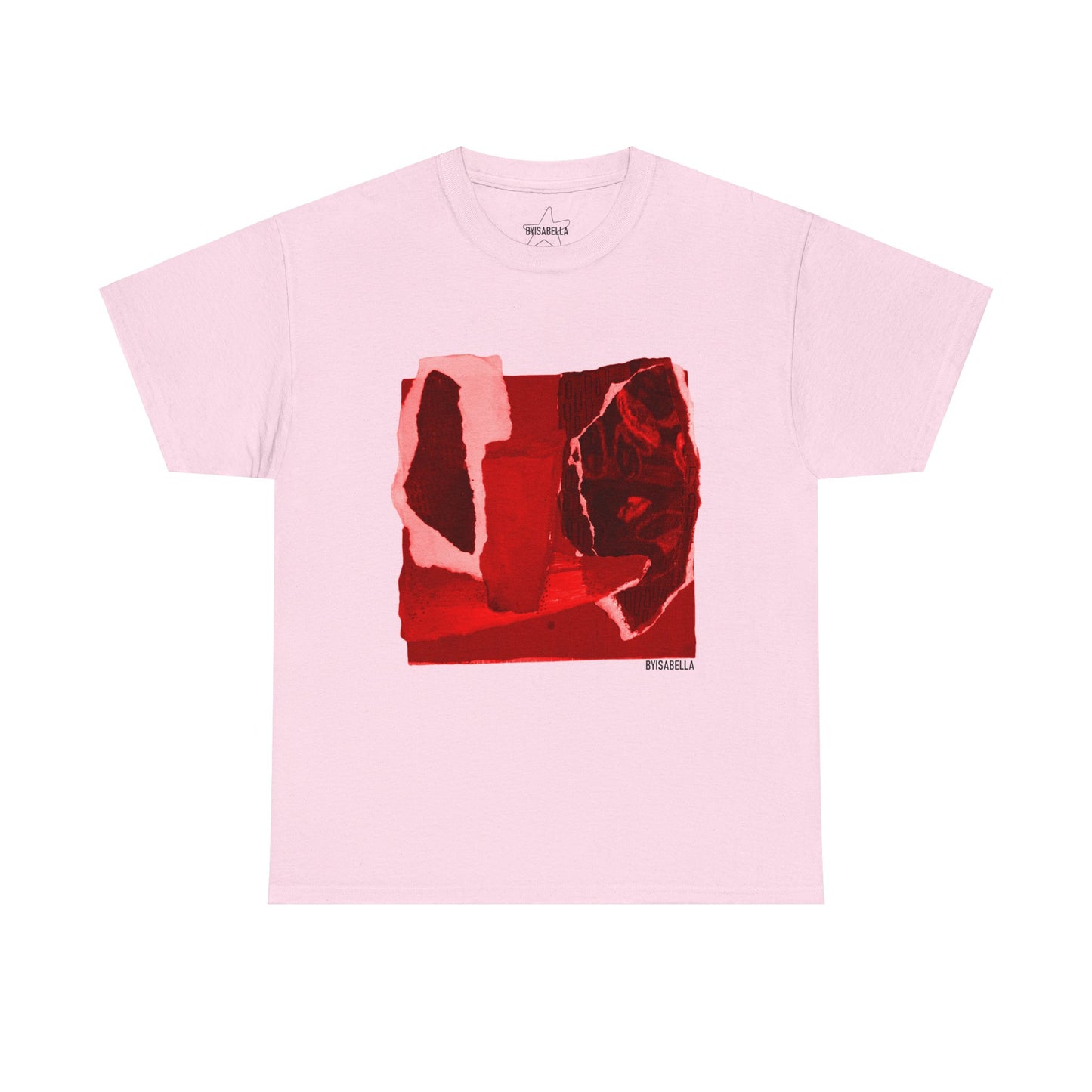 A classic unisex T-Shirt with hot red byisabella No.7 design