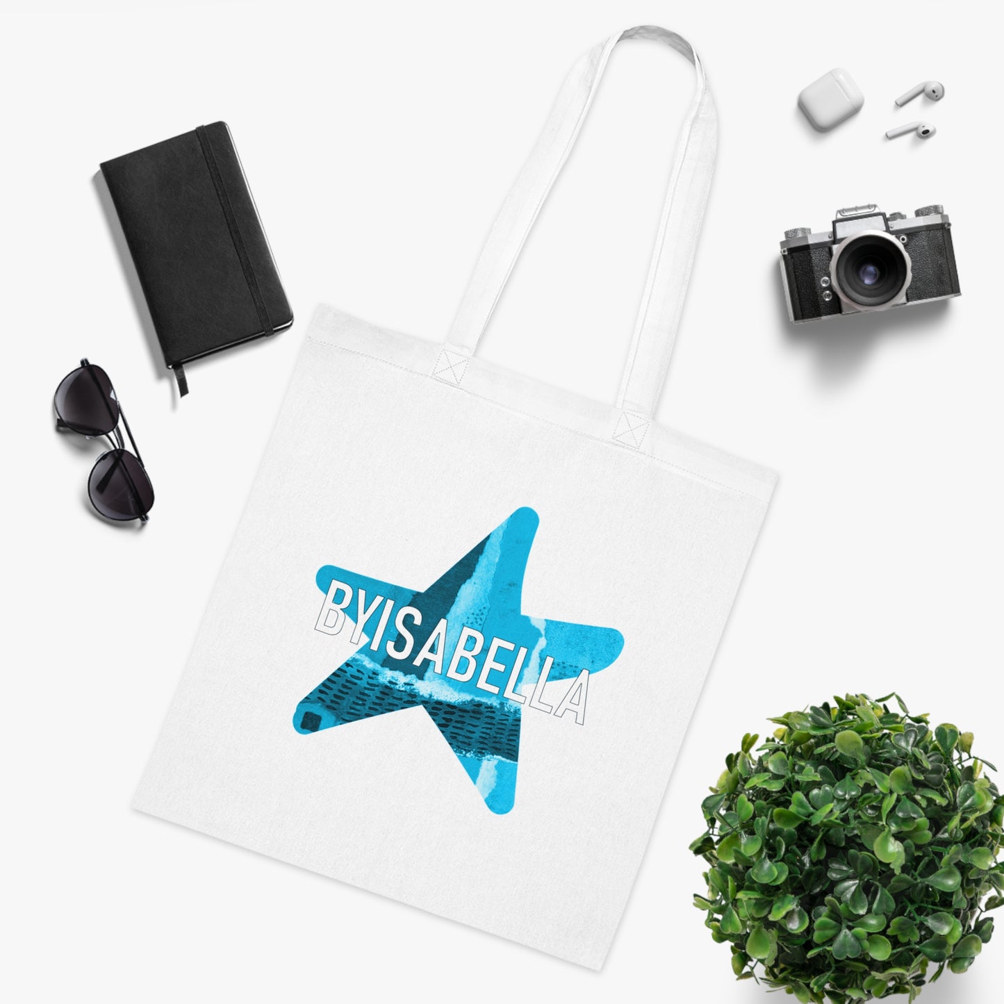 'Azure' Logo Cotton Tote